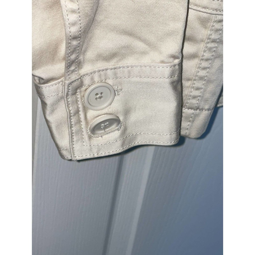 Gap Women’ Double Breasted Button Closure Beige Belted Jacket Small Petite - Picture 3 of 8